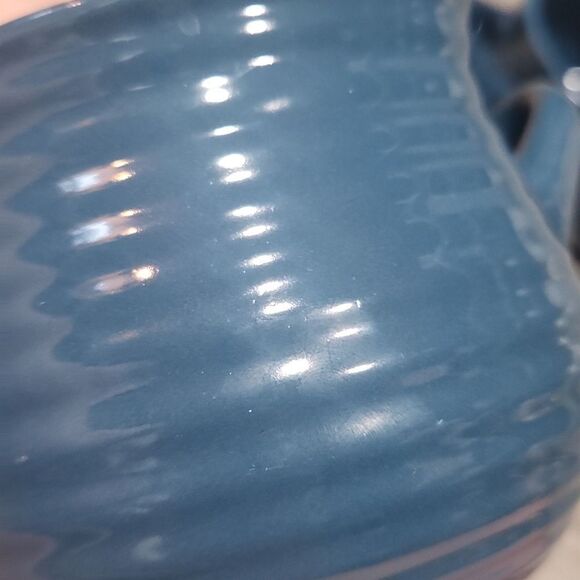 Set Of 2 California Pantry Dk Blue Crock Bowls - Picture 5 of 6